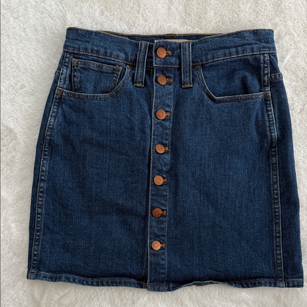 Madewell Blue Denim Skirt
